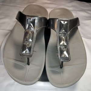 FitFlop Pietra Sandals - Pewter
